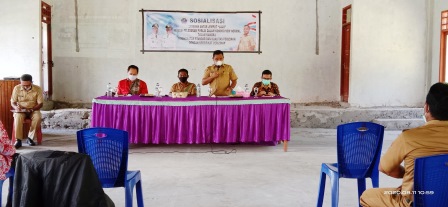 Sosialisasi Layanan Antar Jemput (LAJU) dan pelayanan perizinan secara  langsung kepada pelaku usaha di Kecamatan Gemeh